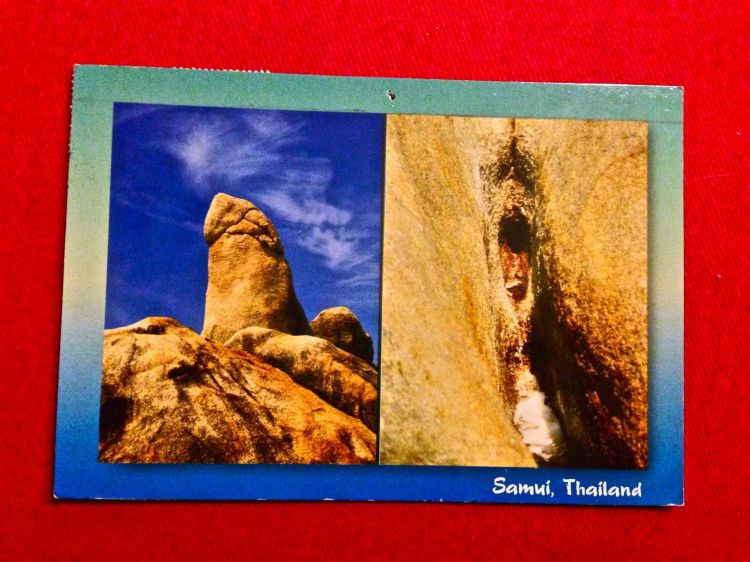 Postkort fra upassende søster, som jeg modtog umiddelbart inden min konfirmation. Jeg giver omverdenen skylden for al den upassenhed, som jeg blev smittet med i en skræmmende tidlig alder!